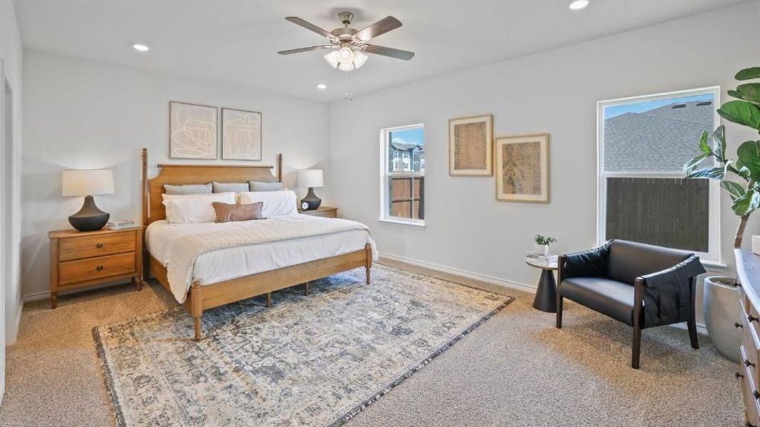 Furnished interior view inside a new home in The Preserve at Forum, Grand Prairie (Image 15). Furnished interior view inside a new home in The Preserve at Forum, Grand Prairie (Image 15).