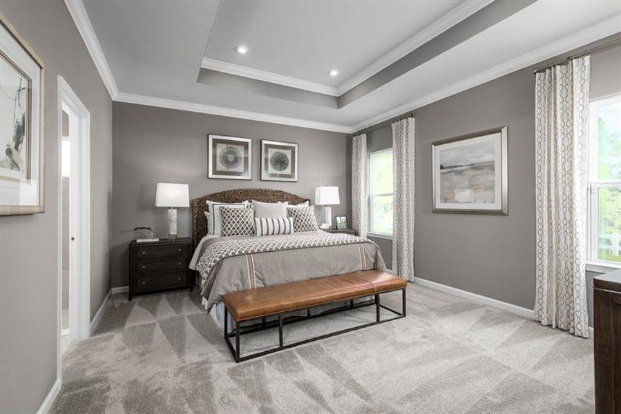 Representative furnished interior of a home built from the Peterson Cove by Ryan Homes in Morningside Reserve, Leesburg (Image 9).