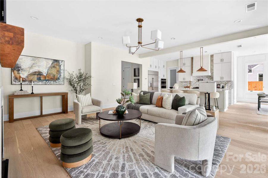 Furnished interior view inside a new home in , Charlotte (Image 11).