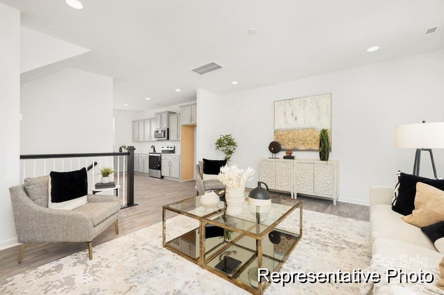 Furnished interior view inside a new home in , Charlotte (Image 9). Furnished interior view inside a new home in , Charlotte (Image 9).