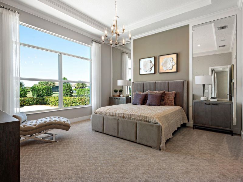 Furnished interior view inside a new home in PGA Village Verano, Port St. Lucie (Image 9).