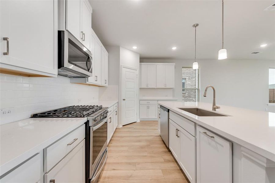 Furnished interior view inside a new home in Sutton Fields, Celina (Image 6). Furnished interior view inside a new home in Sutton Fields, Celina (Image 6).