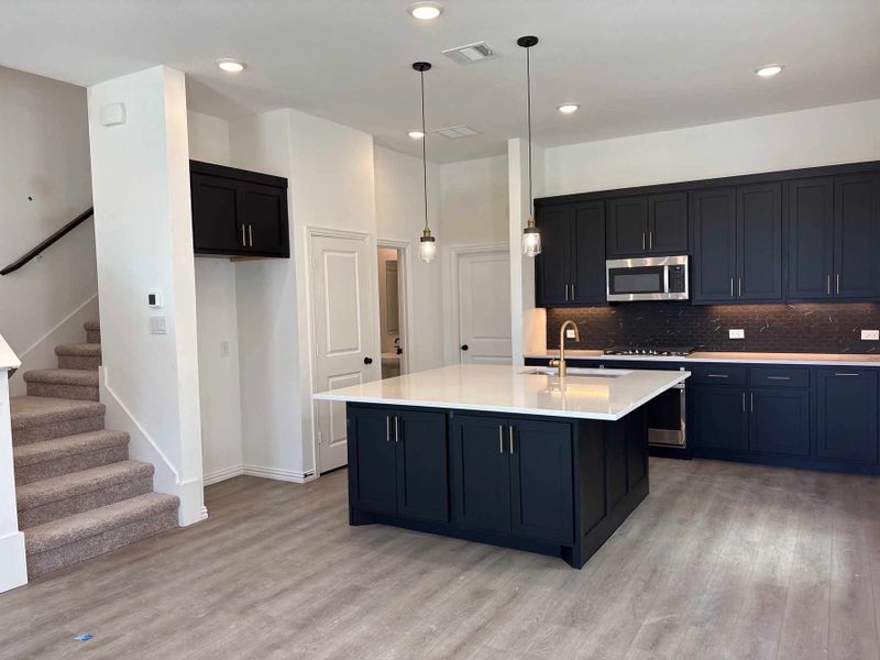 Kitchen Construction Progress featuring the Noir Collection