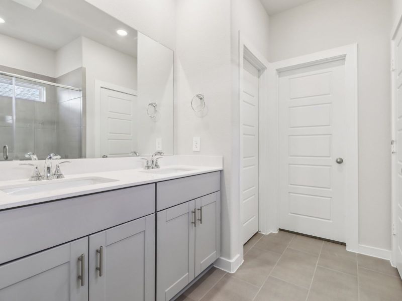 Furnished interior view inside a new home in Granger Pointe - Traditional Series, Conroe (Image 6). Furnished interior view inside a new home in Granger Pointe - Traditional Series, Conroe (Image 6).