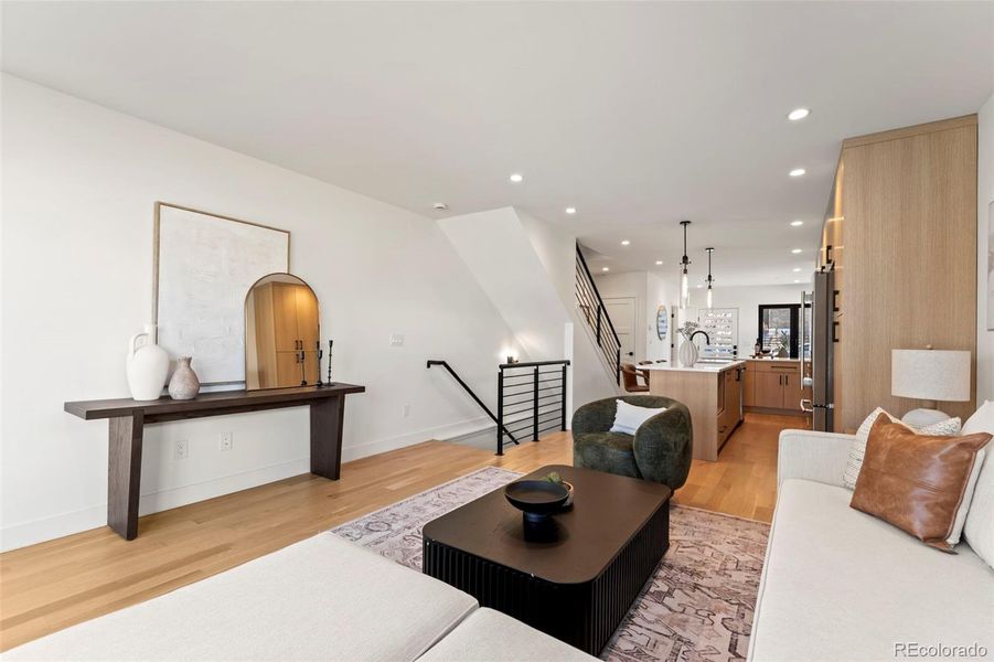 Furnished interior view inside a new home in , Denver (Image 8). Furnished interior view inside a new home in , Denver (Image 8).