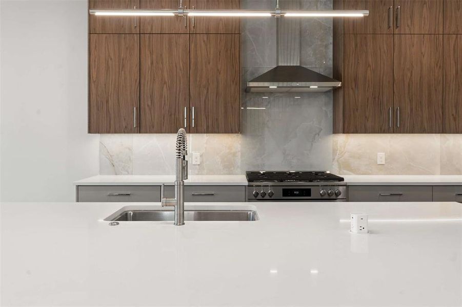 Close-up of interior finishes inside a home in , Dallas (Image 8).