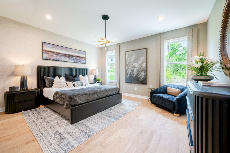Representative furnished interior of a home built from the Finley by Fischer Homes in Twin Lakes, Hoschton (Image 28).