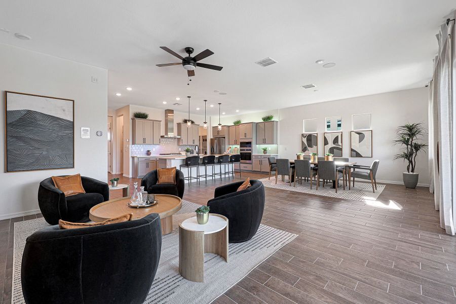 Representative furnished interior of a home built from the Flint by Mattamy Homes in Pinnacle at San Tan Heights, San Tan Valley (Image 19).