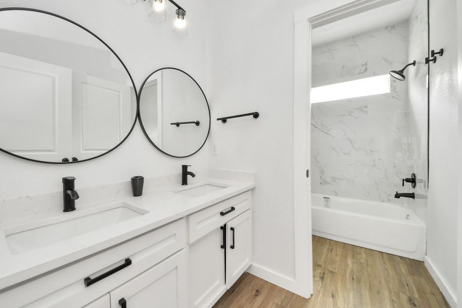 Furnished interior view inside a new home in , Houston (Image 9).
