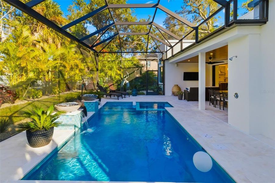 Exterior details and patio area of a home in , Sarasota (Image 41).