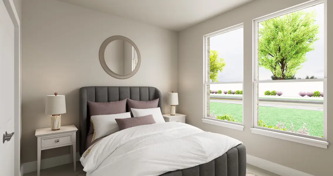 Furnished interior view inside a new home in Painted Tree, McKinney (Image 11).