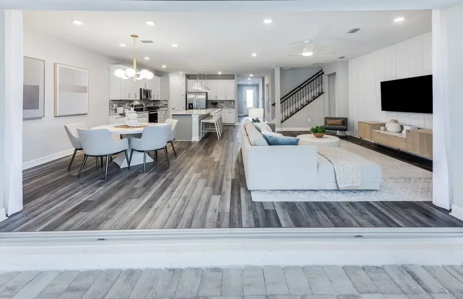 Furnished interior view inside a new home in Whispering Lakes, Lehigh Acres (Image 4).