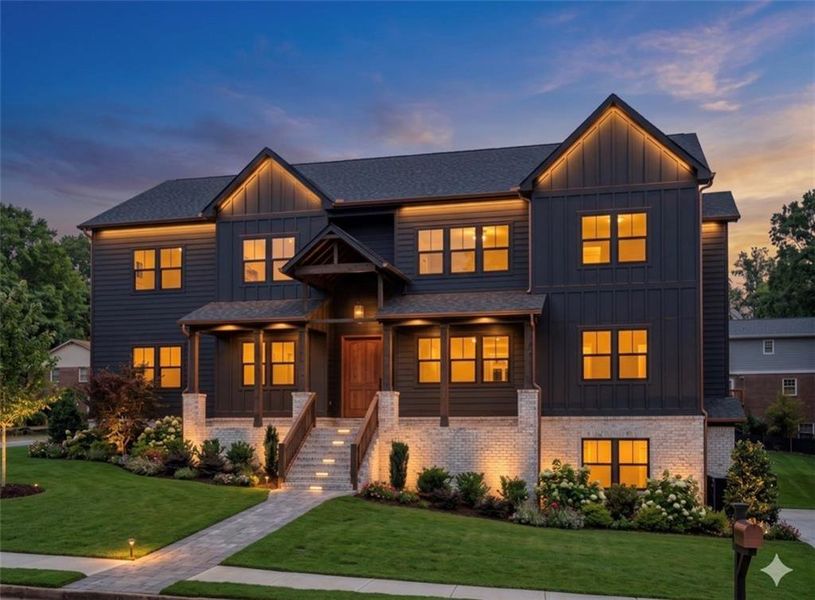 Front exterior of a new home in , Buford, GA, highlighting curb appeal (Image 2).