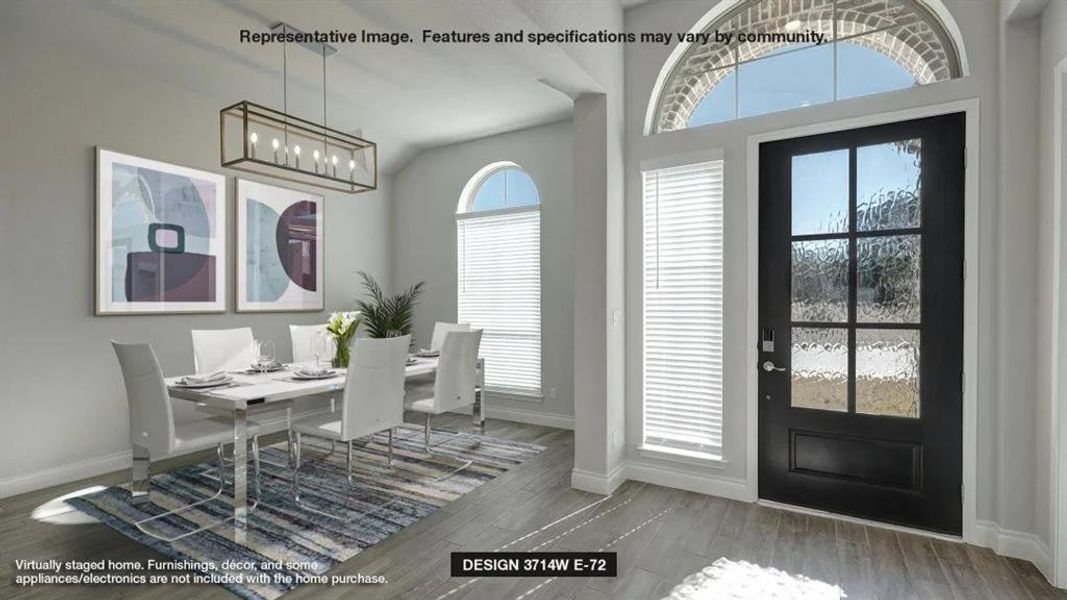 Furnished interior view inside a new home in Ventana 70', Fort Worth (Image 7).