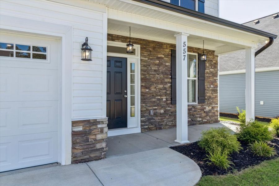 Front exterior of a new home in Windsor, North Augusta, SC, highlighting curb appeal (Image 18). Front exterior of a new home in Windsor, North Augusta, SC, highlighting curb appeal (Image 18).