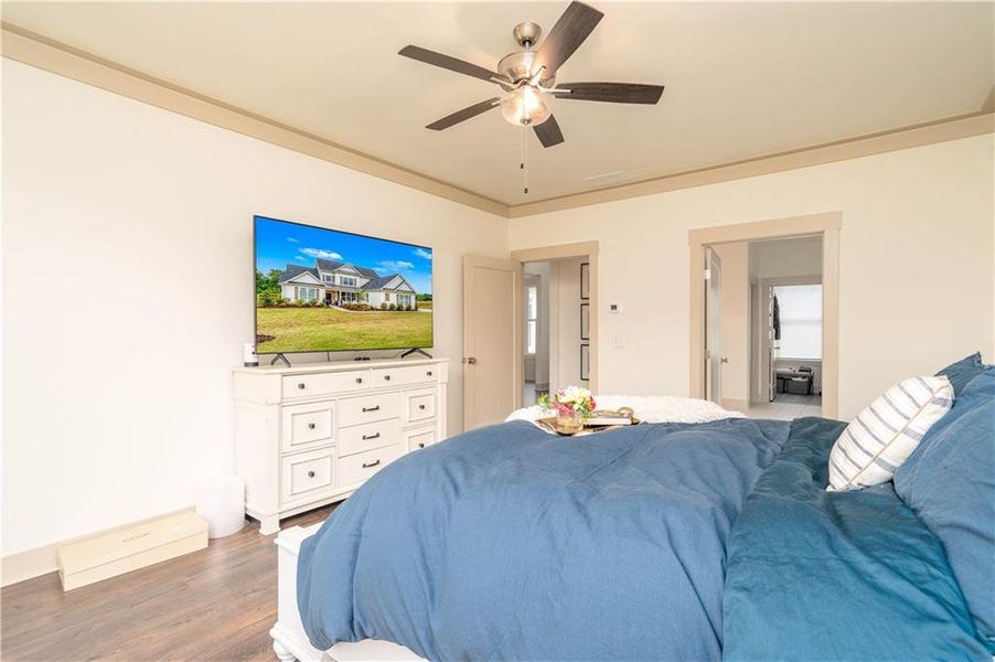 Furnished interior view inside a new home in , Cumming (Image 13).