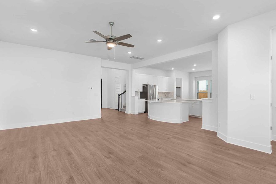 Spacious, unfurnished interior of a new home in Lariat, Liberty Hill (Image 25). Spacious, unfurnished interior of a new home in Lariat, Liberty Hill (Image 25).