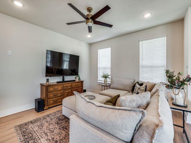 Furnished interior view inside a new home in Terrace Collection at Harvest, Argyle (Image 8).