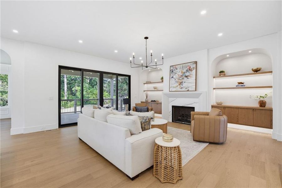 Furnished interior view inside a new home in , Atlanta (Image 7).