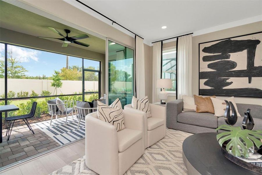 Furnished interior view inside a new home in Primrose at Longleaf, New Port Richey (Image 31).