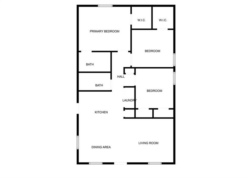 2D floor plan layout of this home in , Bonham, TX (Image 2). 2D floor plan layout of this home in , Bonham, TX (Image 2).