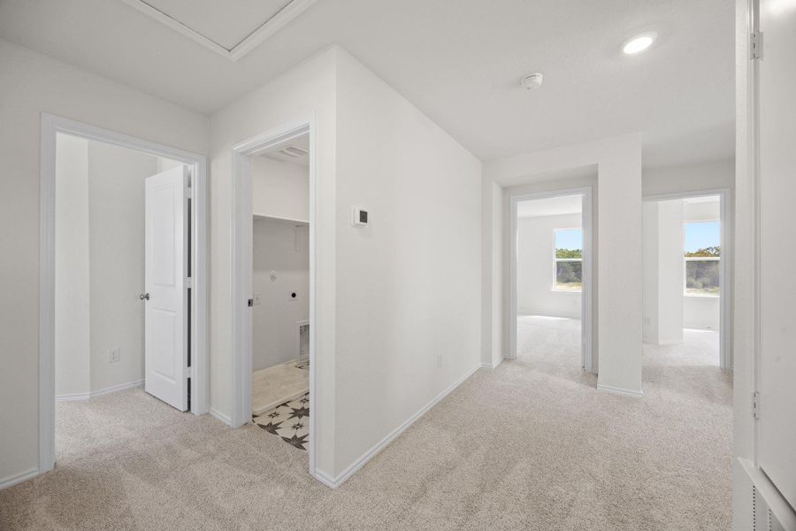 Spacious, unfurnished interior of a new home in Retreat at San Gabriel, Georgetown (Image 14). Spacious, unfurnished interior of a new home in Retreat at San Gabriel, Georgetown (Image 14).