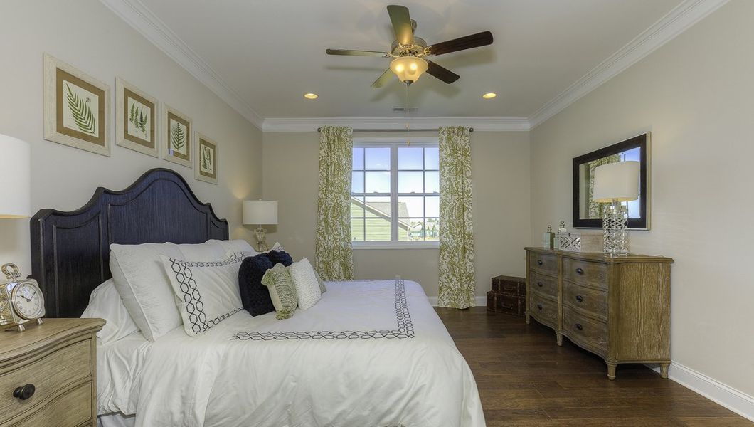 Furnished interior view inside a new home in Reserve at Tap Root Farms, Fletcher (Image 18). Furnished interior view inside a new home in Reserve at Tap Root Farms, Fletcher (Image 18).