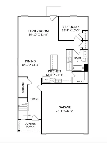 2D floor plan layout of this home in , Ladson, SC (Image 3).