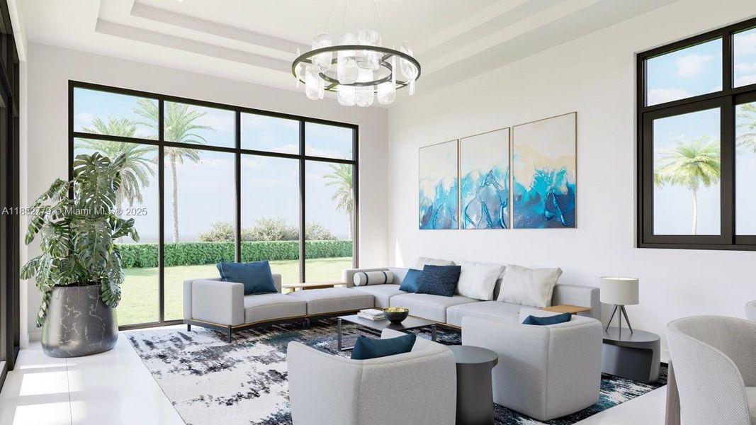 Furnished interior view inside a new home in , Davie (Image 3).