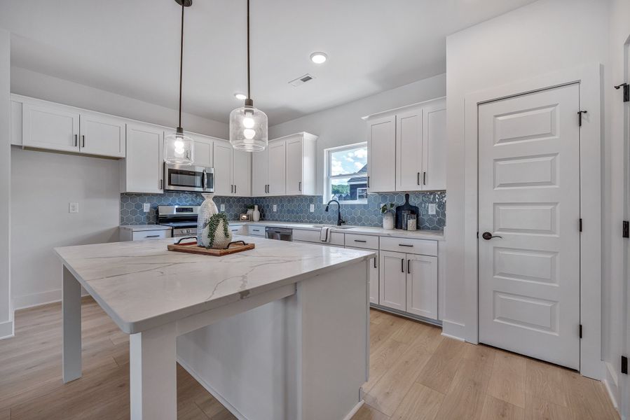 Spacious Kitchen Island Designed for Entertaining