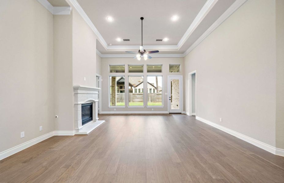 Representative unfurnished interior of a home built from the 3663AU by Ravenna Homes in Audubon 60′, Magnolia (Image 21).