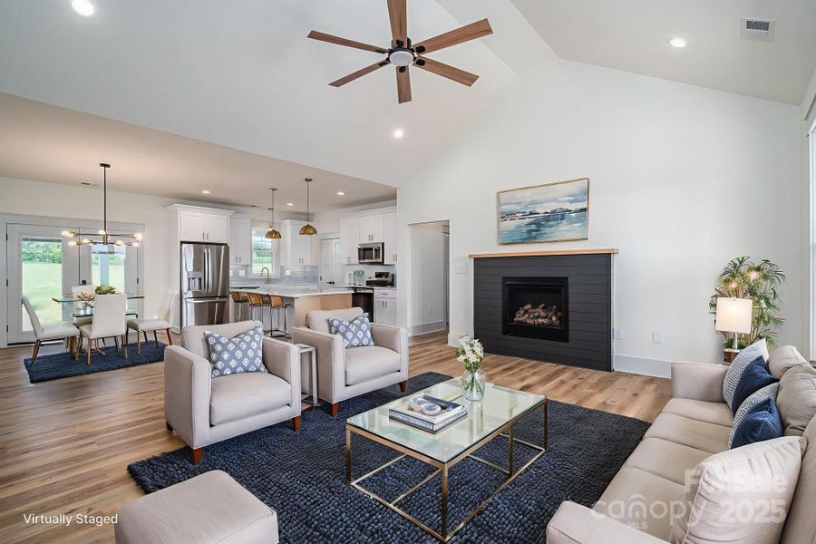 Furnished interior view inside a new home in , Vale (Image 3).