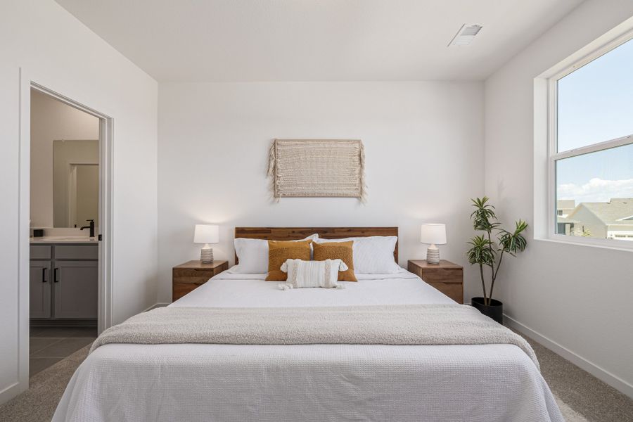 Furnished interior view inside a new home in Painted Prairie, Aurora (Image 30).