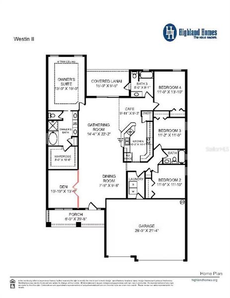 2D floor plan layout of this home in Cypress Ridge Ranch, Wimauma, FL (Image 2).