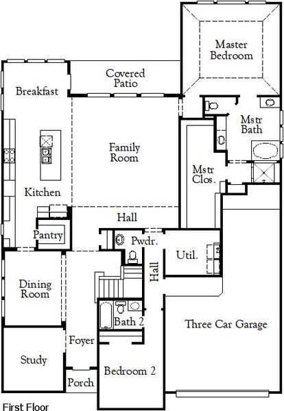 2D floor plan layout for the Haskell II by Coventry Homes in Blackhawk, Pflugerville, TX (Image 3). 2D floor plan layout for the Haskell II by Coventry Homes in Blackhawk, Pflugerville, TX (Image 3).