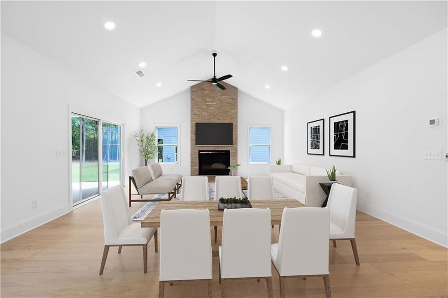 Furnished interior view inside a new home in , Canton (Image 16). Furnished interior view inside a new home in , Canton (Image 16).