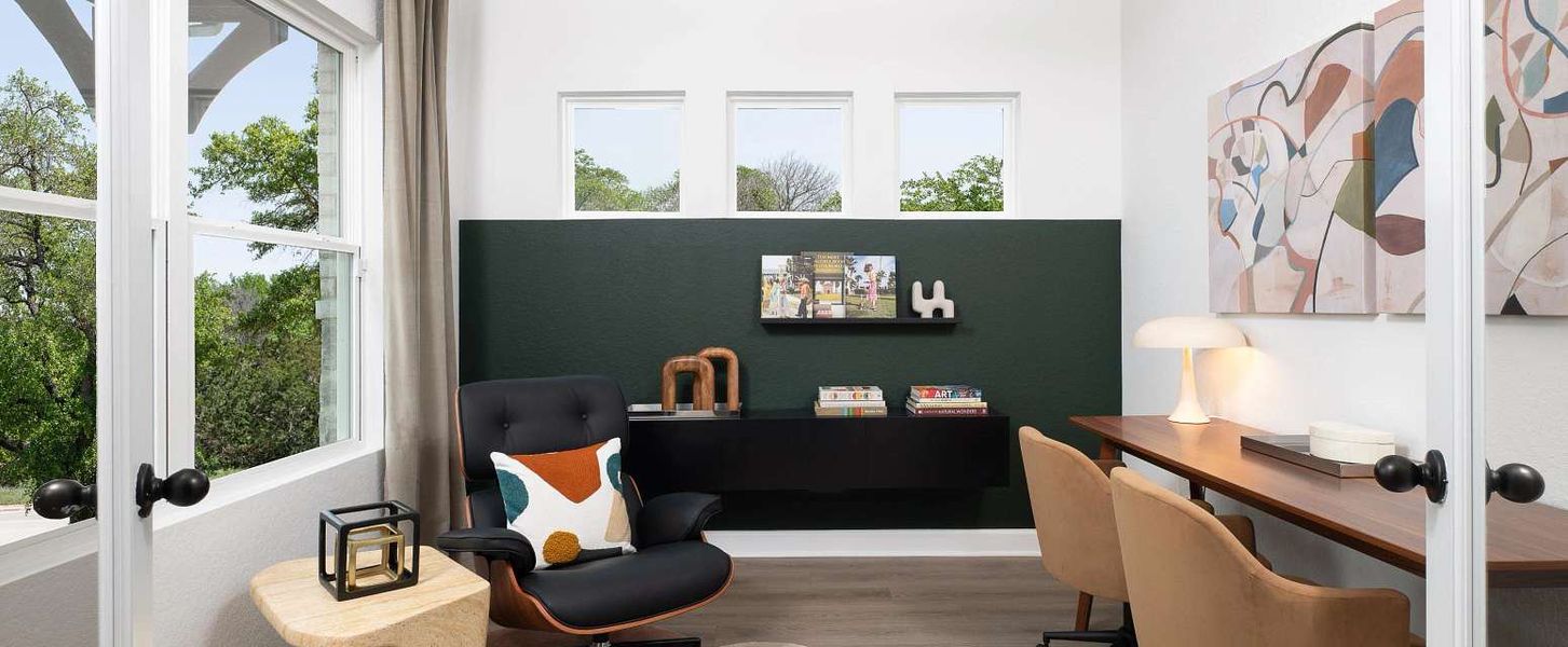 Representative furnished interior of a home built from the Gage by Ashton Woods in Saddlebrook Ranch, Schertz (Image 5).