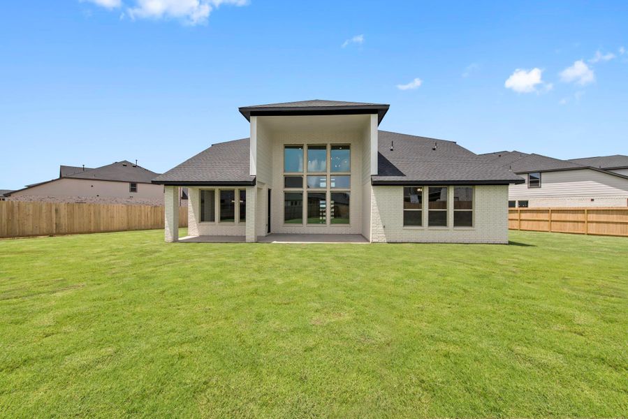 Exterior details and patio area of a home in Harvest Green, Richmond (Image 18). Exterior details and patio area of a home in Harvest Green, Richmond (Image 18).
