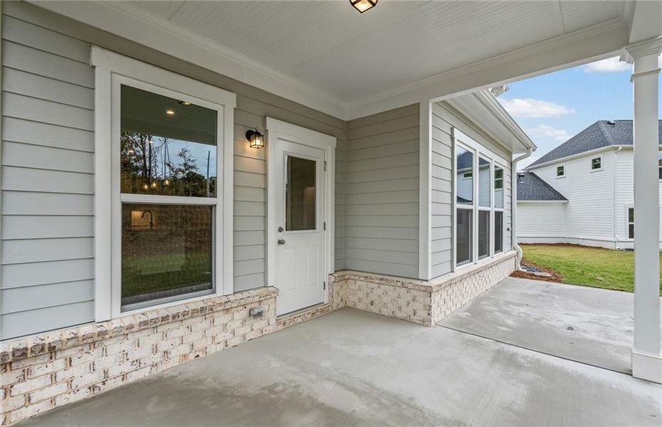 Exterior details and patio area of a home in Arden, Cumming (Image 31).