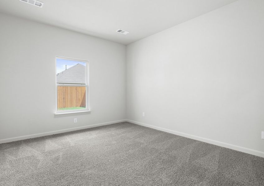 The master bedrooms is spacious and has a large window. The master bedrooms is spacious and has a large window.