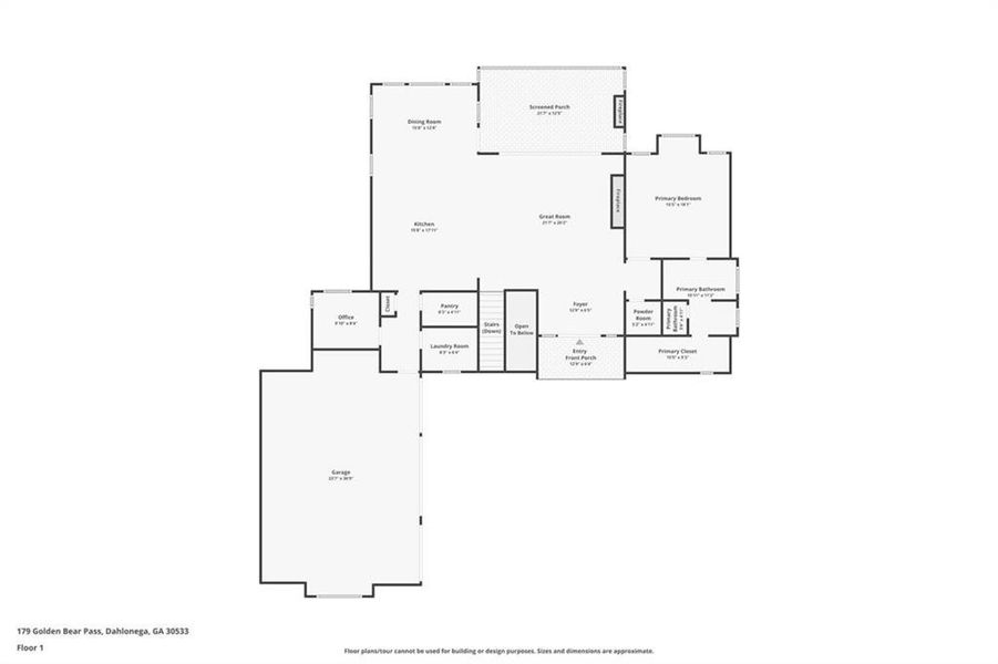 2D floor plan layout of this home in , Dahlonega, GA (Image 4).