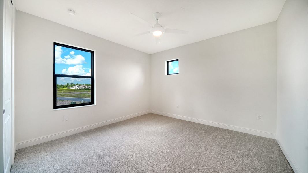 Spacious, unfurnished interior of a new home in Palm Grove, Lakewood Ranch (Image 24). Spacious, unfurnished interior of a new home in Palm Grove, Lakewood Ranch (Image 24).