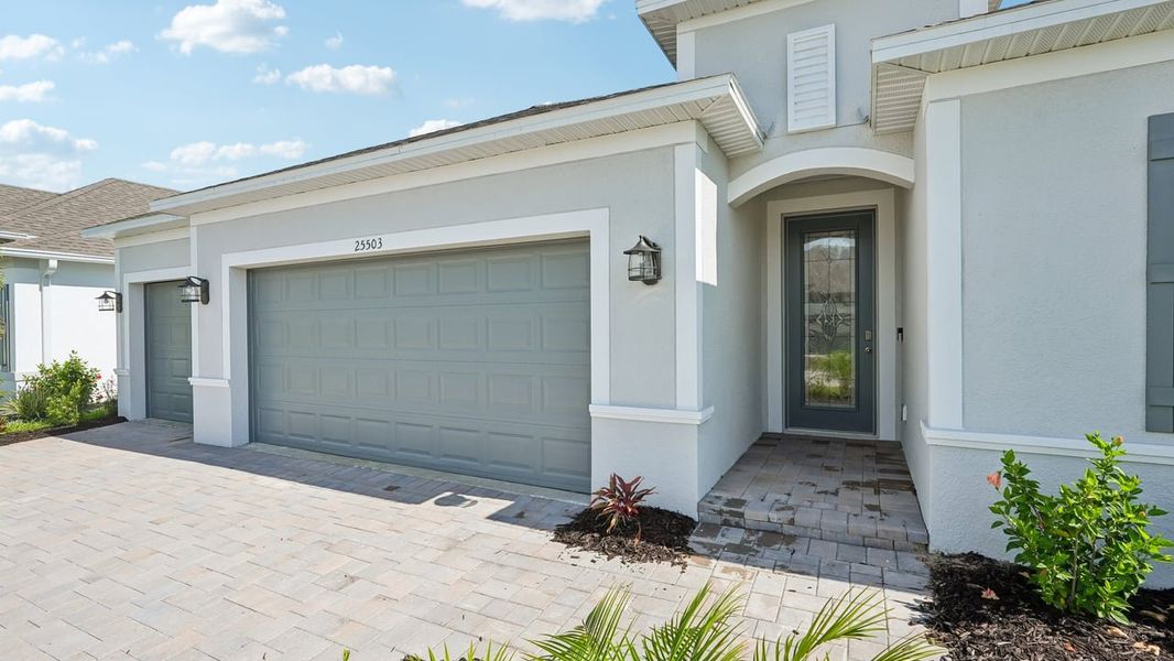 Exterior details and patio area of a home in Heritage Station, Punta Gorda (Image 3).