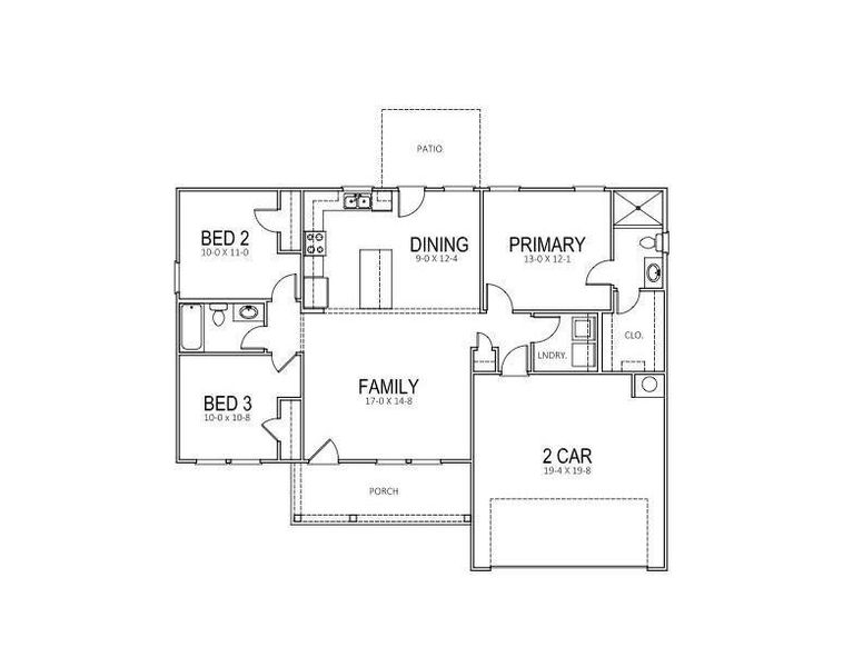 2D floor plan layout of this home in , Villa Rica, GA (Image 3).