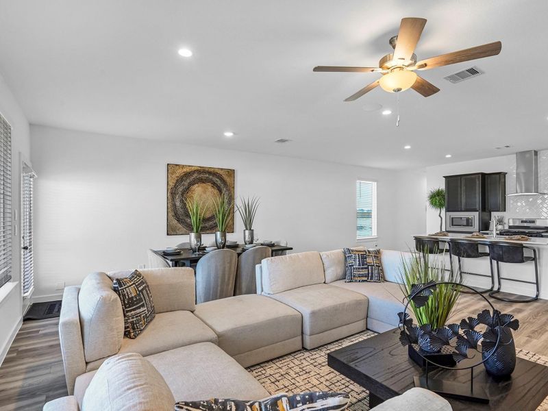 Furnished interior view inside a new home in City Gate North, Houston (Image 17). Furnished interior view inside a new home in City Gate North, Houston (Image 17).