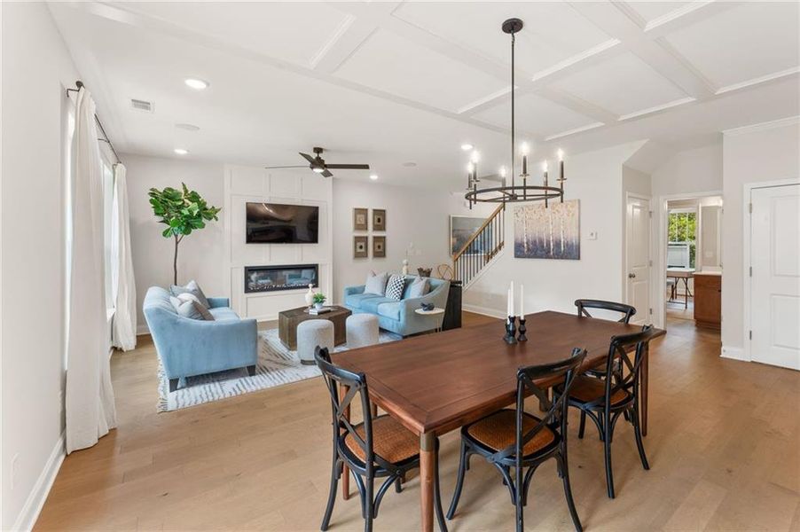 Furnished interior view inside a new home in , Buford (Image 9).
