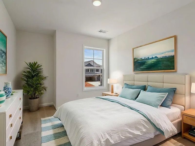 Furnished interior view inside a new home in Providence Station at Trolley Run, Aiken (Image 8).