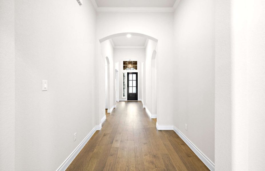 Representative unfurnished interior of a home built from the 2406 by Ravenna Homes in The Highlands 55′, Porter (Image 20).