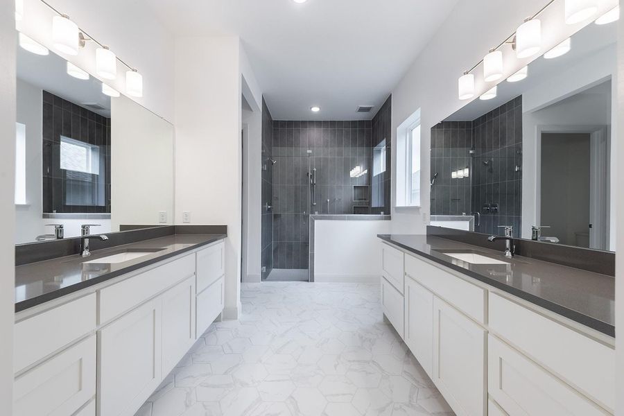 Furnished interior view inside a new home in The Hollows Canyon - 60', Lago Vista (Image 12).