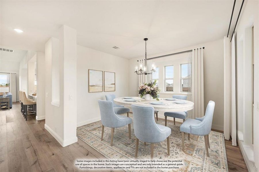 Furnished interior view inside a new home in Hampton Park, Glenn Heights (Image 8).